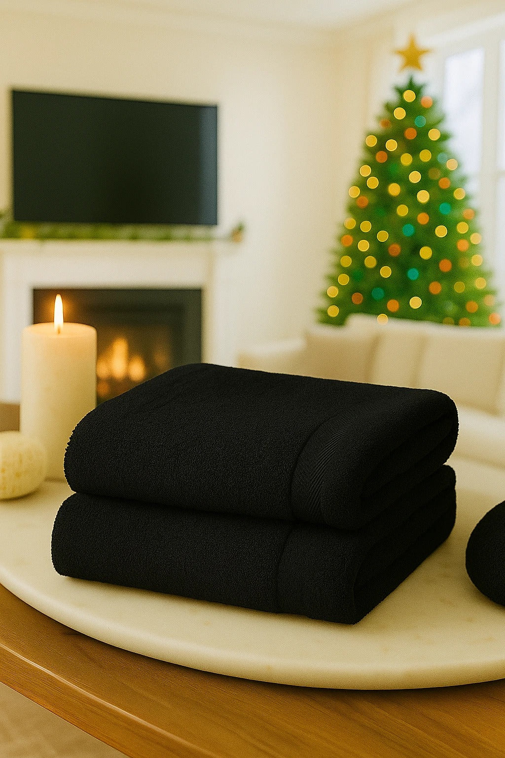 2PCS Extra Large Jumbo Bath Sheets 100% Egyptian Cotton