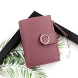 Ladies Small Money Purse Wallet Women PU Leather