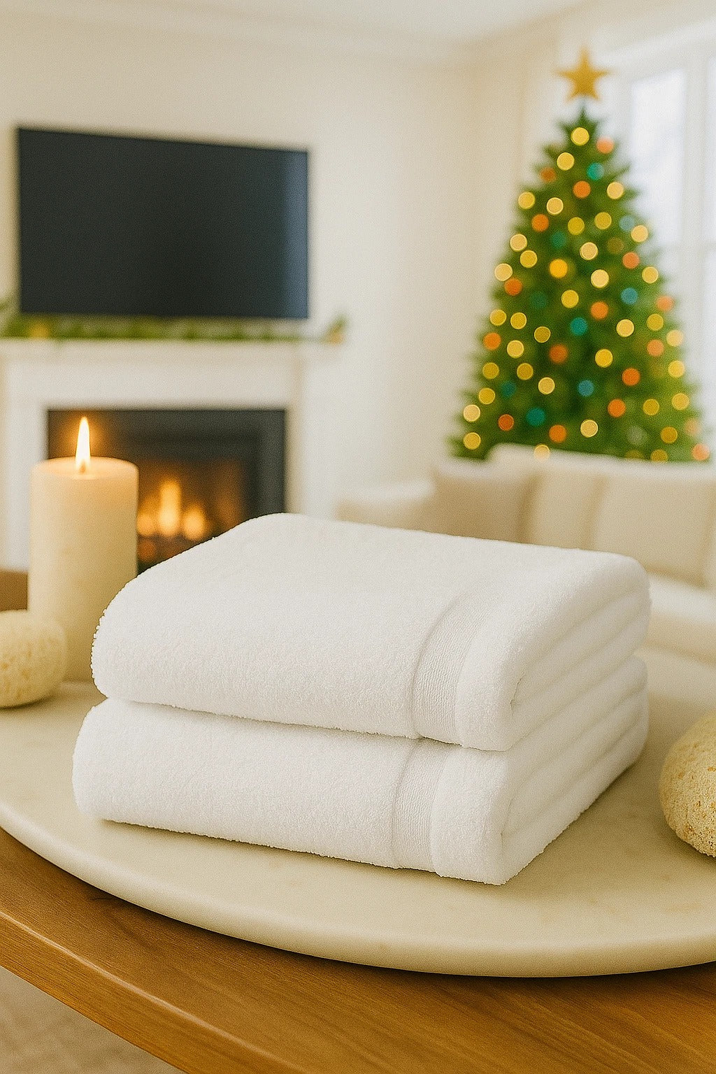 2PCS Extra Large Jumbo Bath Sheets 100% Egyptian Cotton