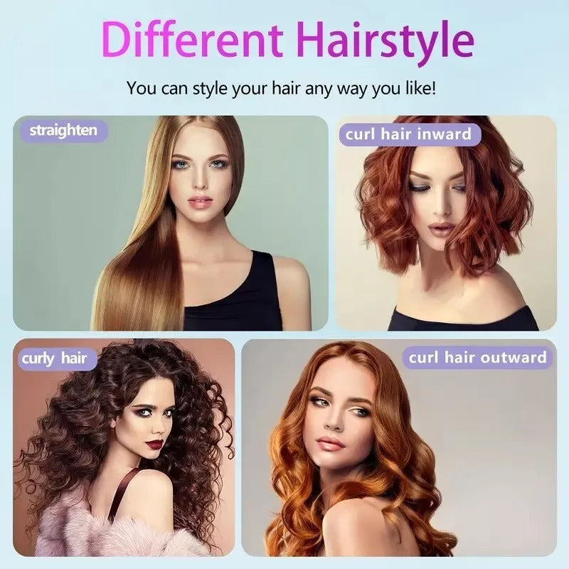 Cordless Portable Hair Straightener Brush