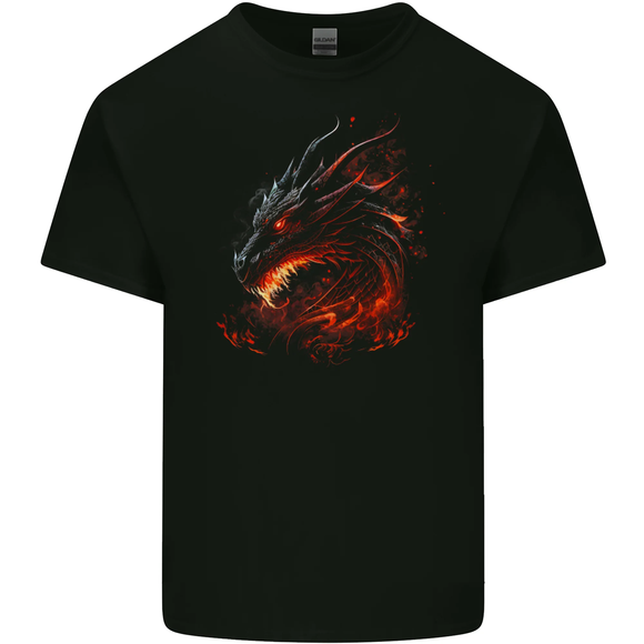 Fierce Dragon Mens Cotton T-Shirt