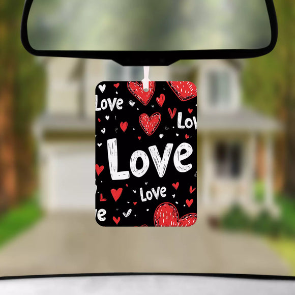 Love Love Love Car Air Freshener