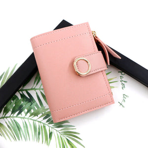 Ladies Small Money Purse Wallet Women PU Leather