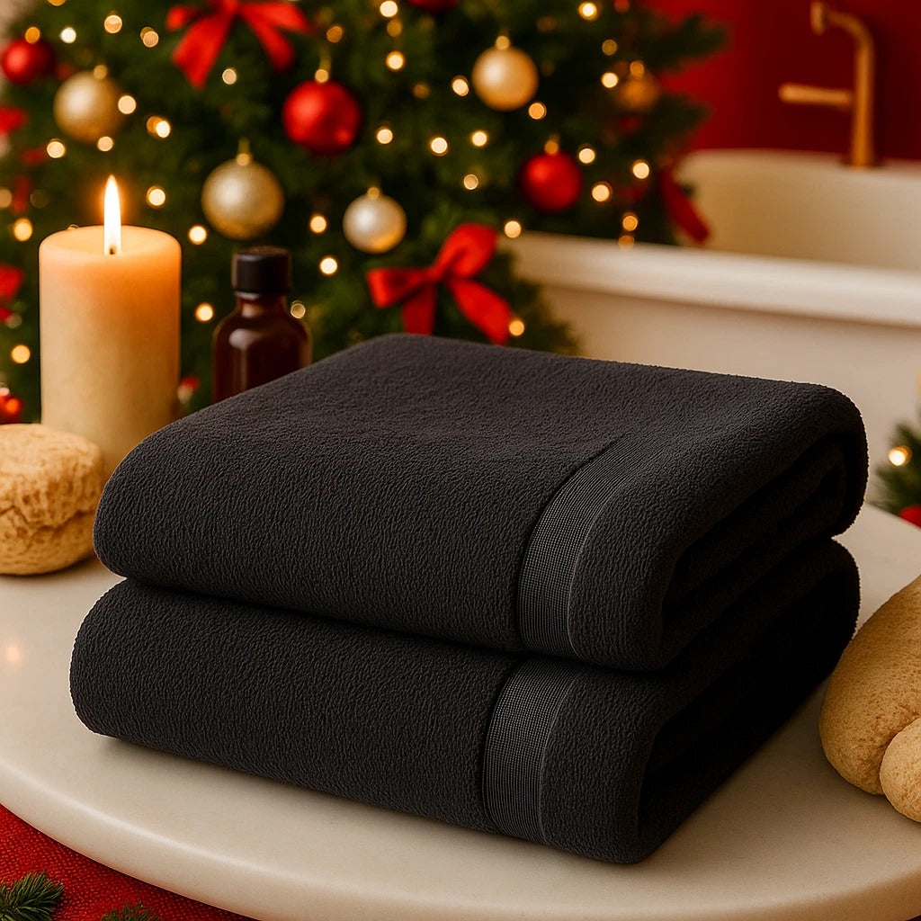 2PCS Extra Large Jumbo Bath Sheets 100% Egyptian Cotton