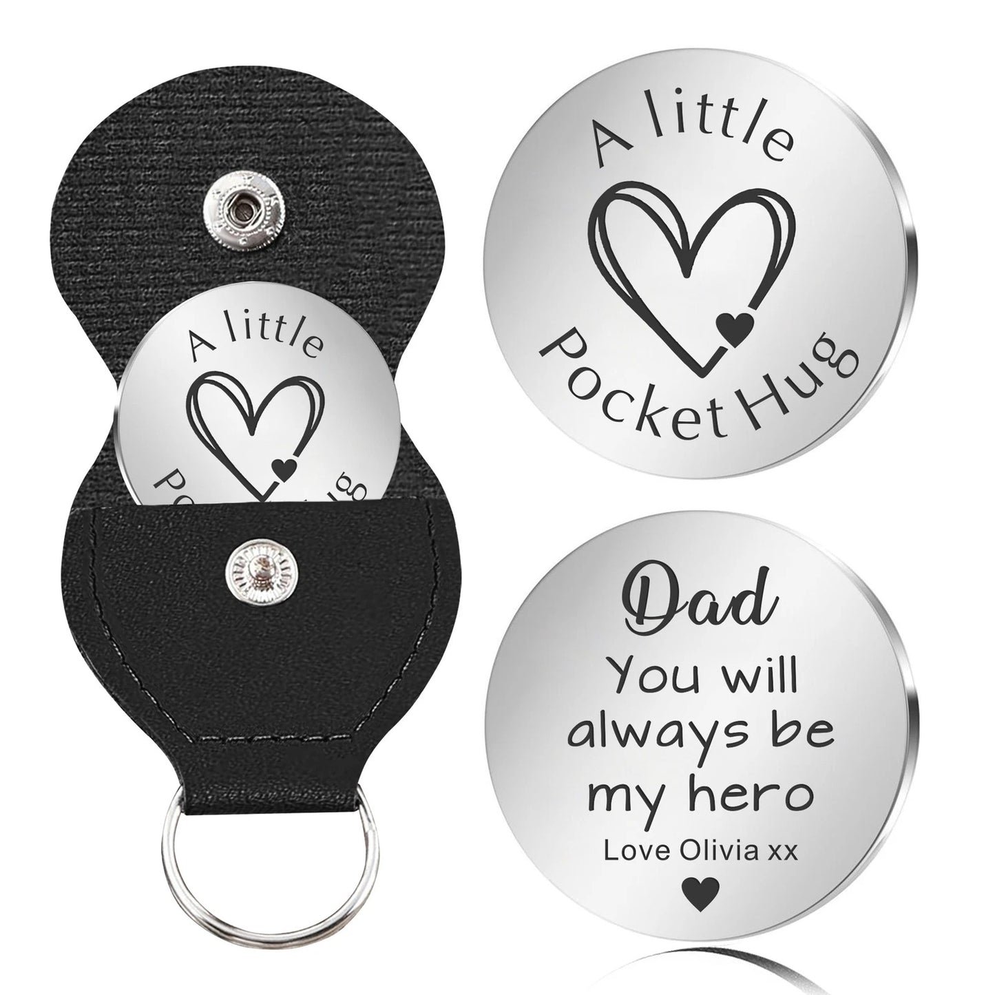 Engraved Pocket Hug For Dads