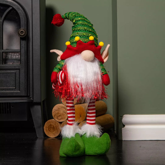 46cm Battery Operated Light up Standing Christmas Elf Gonk