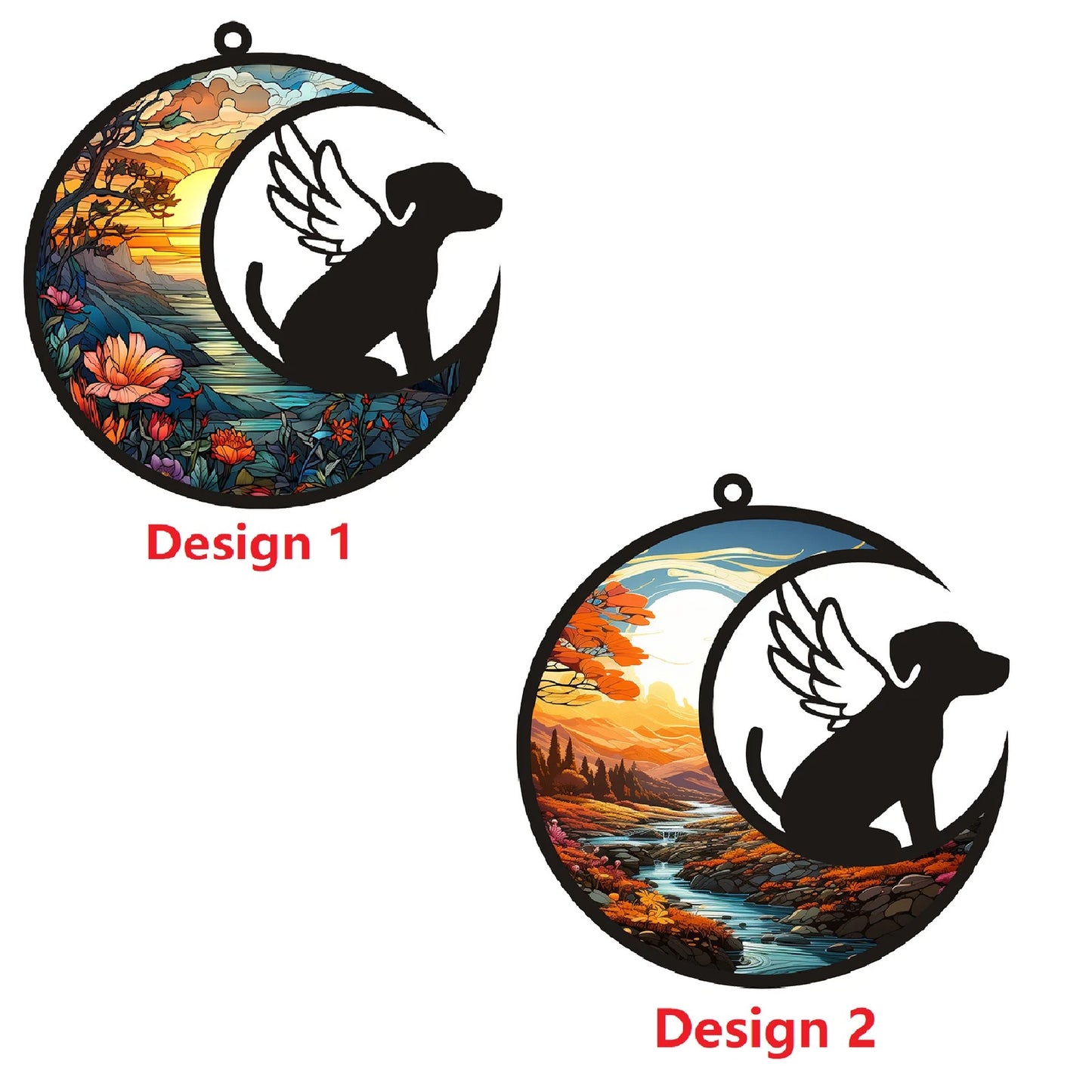 Personalised Dog Cat Memorial Suncatcher