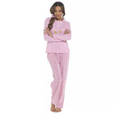 Ladies Pyjamas 3PC Set Jersey Printed PJ  & Scrunchie