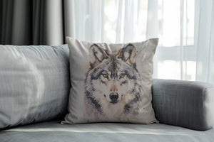 White Wolf Cushion