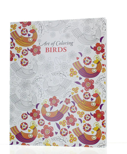 Colouring Birds Adult Colouring Book A4 Size 24 Pages Relaxing Therapy