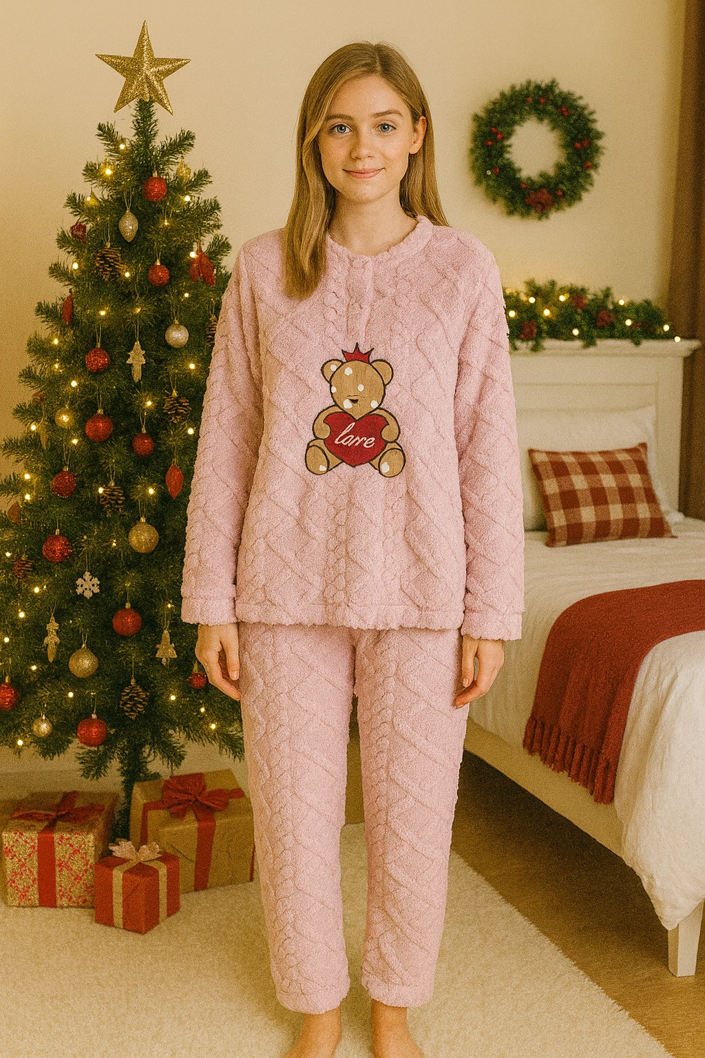 Womens Pyjama set Supersoft Long Sleeve Nightwear
