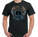 Dragon T-Shirt Mens Fantasy Legend Myth Wolf Lion Head Skull Top 3 Headed Unisex