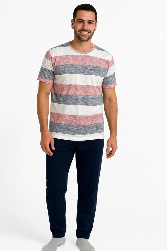 Cotton Mens Short Sleeve Pyjamas