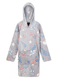 Glow in the Dark Space Rockets Oversized Snuggle Hoddie