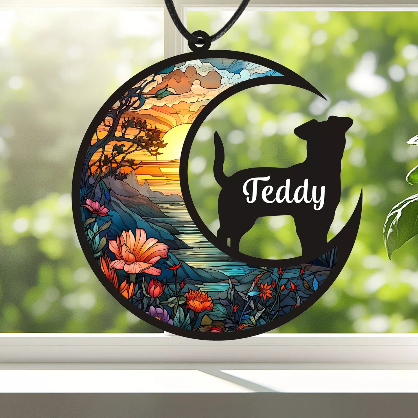 Personalised Dog Cat Memorial Suncatcher