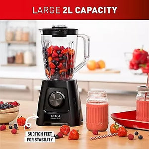 Tefal Blendforce II Blender For Kitchen Smoothies Shakes Ice Crushing - Black