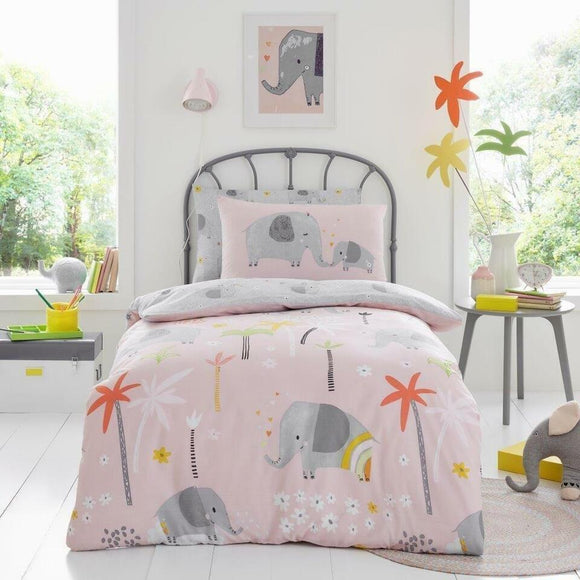 Elephant Print Duvet Cover Set