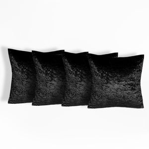 Crushed Velvet Cushion Covers (pack of 4/