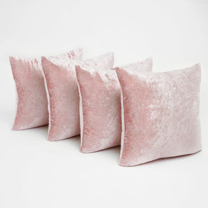 Crushed Velvet Cushion Covers (pack of 4/