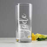 Personalised Name Only Engraved Hi Ball Glass