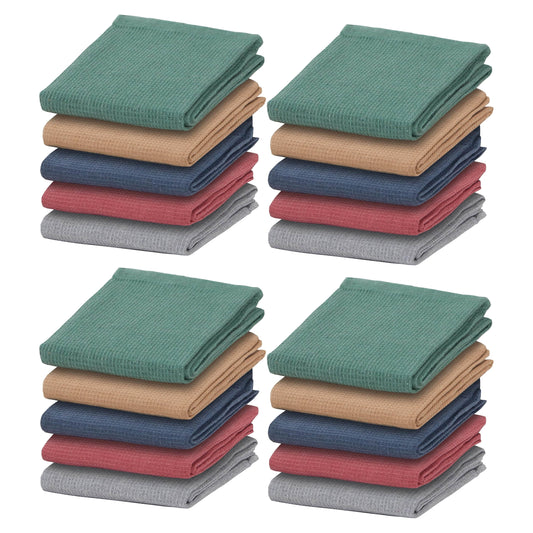 20 Pack Waffle Kitchen Tea Towels