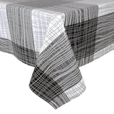 Monochrome Line Print Wipe Clean PVC Tablecloth