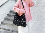 Multi Mickey Print Tote Shoulder Bag