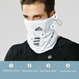 Neck Gaiter Bandana - white