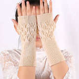 Knitted Hand Warmer Fingerless Gloves