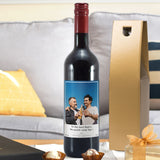 Personalised Photo Upload Red Wine