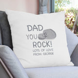 Personalised You Rock Filled Cushion