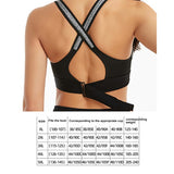 Back Closure Strappy Sports Bras Criss Cross Wireless Padded Workout Yoga Bra Tops