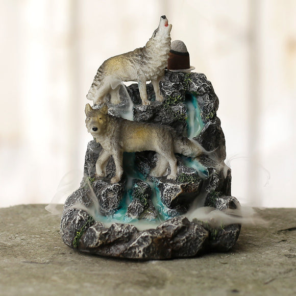 Backflow Incense Burner - Wolf Mountain