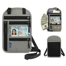 Load image into Gallery viewer, Multifunctinal RFID Security Neck Travel Bag