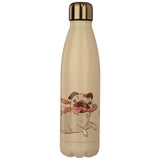 Reusable Mopps Pug Stainless Steel Hot & Cold Thermal Insulated Drinks Bottle 500ml