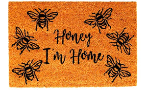 Coir Doormat "Honey I'm Home"