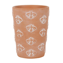 Load image into Gallery viewer, Large Terracotta Bee Pattern Plant Pot