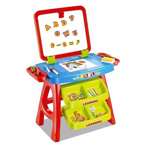 Learning Desk & Magnetic Easel Chalkboard