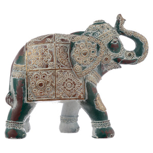 Small Decorative Turquoise Elephant Ornament
