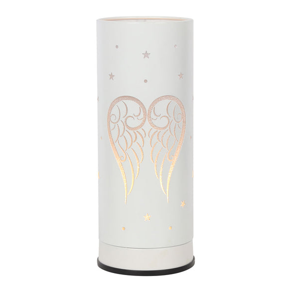 White Angel Wings Aroma Touch Lamp