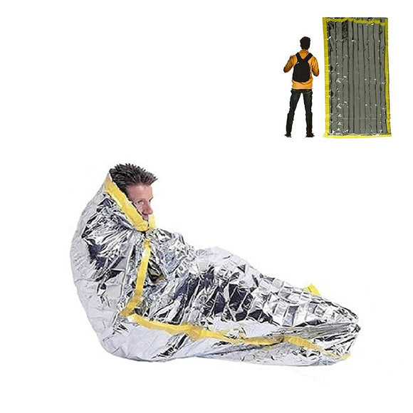 PE Orange Emergency Sleeping Bag