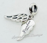 Sterling Silver Angel Wings Charm