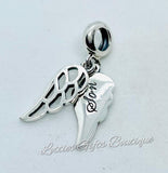 Sterling Silver Angel Wings Charm