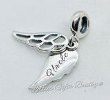 Sterling Silver Angel Wings Charm