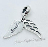 Sterling Silver Angel Wings Charm