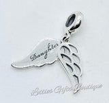 Sterling Silver Angel Wings Charm