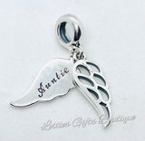 Sterling Silver Angel Wings Charm