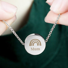 Load image into Gallery viewer, Personalised Rainbow Disc Necklace
