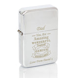 Personalised Vintage Typography Lighter