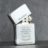 Personalised Vintage Typography Lighter